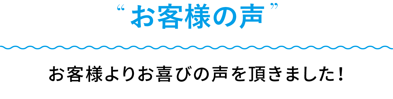 お客様の声